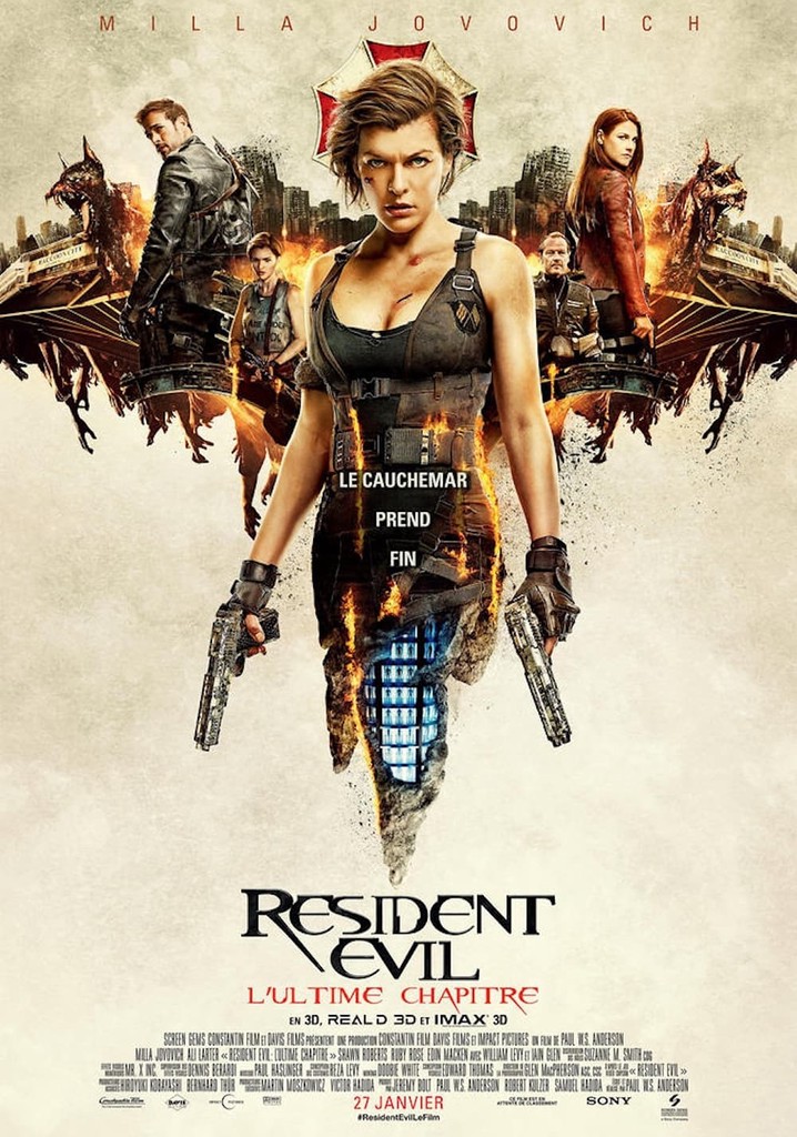 Regarder Resident Evil Chapitre Final en streaming